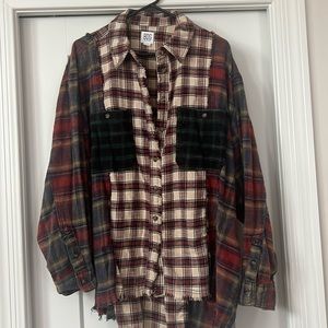 Urban outfitters BDG ~ super fun flannel shirt size Large ~ gently loved